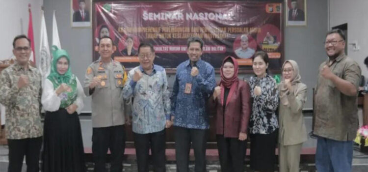 FH bersama HMP Ilmu Hukum UNISBA Blitar Menyelenggarakan Seminar Nasional Menyoal “Mafia Tanah”